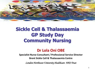 Community Specialist Nursing Care for Sickle Cell & Thalassaemia Patients