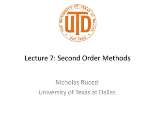 Optimization Methods: Understanding Gradient Descent and Second Order Techniques