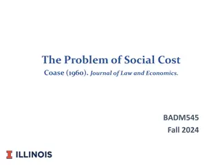 The Problem of Social Cost: Coase's Analysis and Revisions