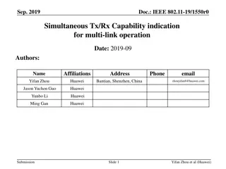 IEEE 802.11-19/1550r0: Simultaneous Tx/Rx Capability Indication for Multi-Link Operation