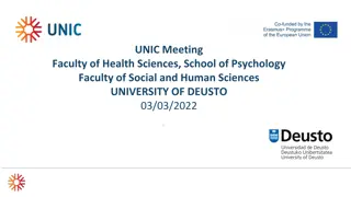 University of Deusto School of Psychology - Research and Collaboration Opportunities