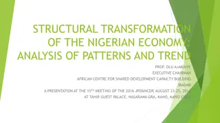 Analysis of Structural Transformation Trends in the Nigerian Economy