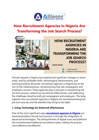 How Recruitment Agencies in Nigeria Are Transforming the Job Search Process?