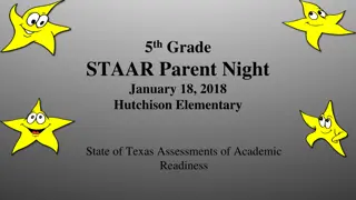 5th Grade STAAR Parent Night - Hutchison Elementary Resources and Strategies