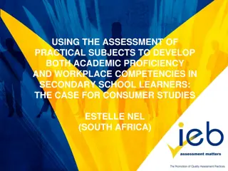 Enhancing Academic Proficiency and Workplace Competencies in Secondary School Learners through Consumer Studies Assessment