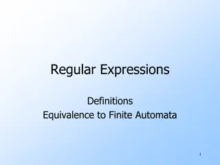 Equivalence of Regular Expressions and Finite Automata