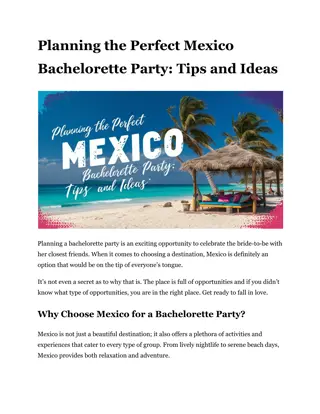 Planning the Perfect Mexico Bachelorette Party_ Tips and Ideas