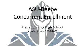 ASU-Beebe Concurrent Enrollment Program Information