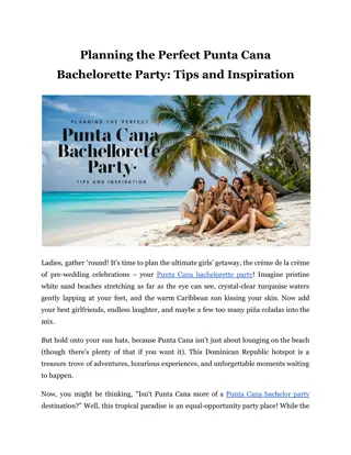 Planning the Perfect Punta Cana Bachelorette Party_ Tips and Inspiration