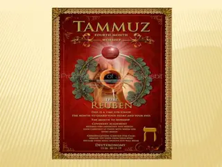 Insights into the Month of Tammuz in the Jewish Calendar