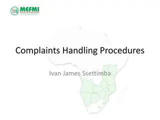 Complaints Handling Procedures at Macroeconomic and Financial Management Institute