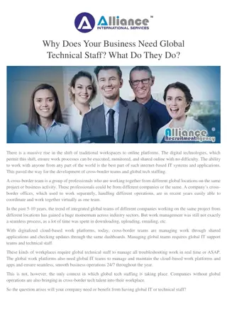 Why Does Your Business Need Global Technical Staff What Do They Do.docx