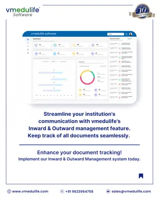 Streamline your institution's communication with vmedulife's Inward & Outward.