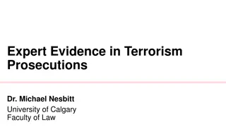 Analysis of Expert Evidence in Terrorism Prosecutions