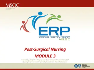 Enhanced Recovery Program Implementation in Post-Surgical Nursing