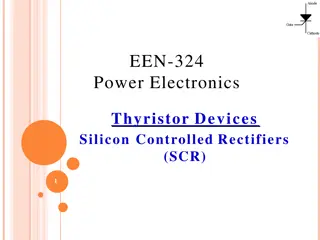 Silicon Controlled Rectifiers (SCR) in Power Electronics