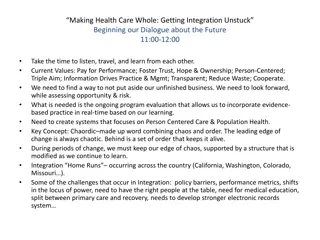 Navigating Health Care Integration Challenges and Opportunities