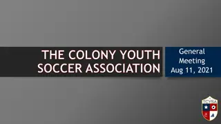 TCYSA Youth Soccer Association Information and Updates