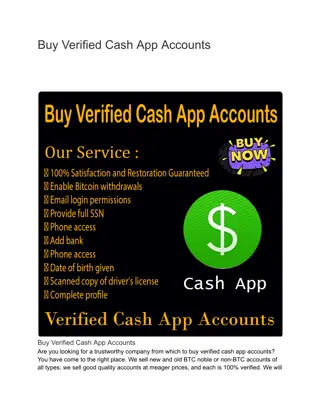 Buy Verified Cash App Accounts