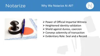 Role of Notarizing Documents