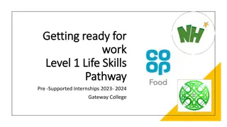 Preparing for Work: Level 1 Life Skills Pathway at Gateway College