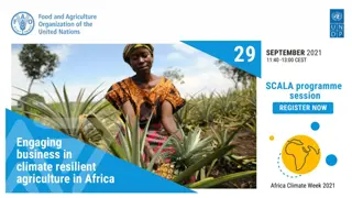 Private Sector Engagement in Climate Solutions for Agriculture Sector