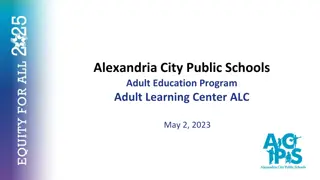 Alexandria City Public Schools Adult Education Program Overview