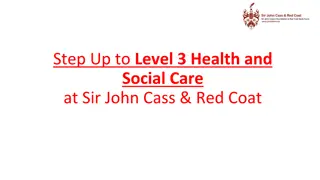 Exploring Health and Social Care Studies at Sir John Cass & Red Coat School