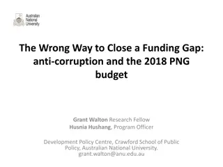 Analysis of Anti-corruption Funding Discrepancies in the 2018 PNG Budget