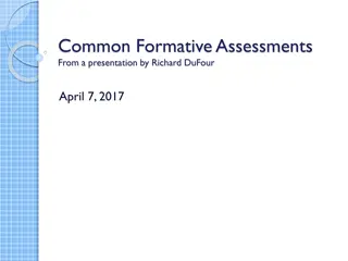 Maximizing Student Growth Through Common Formative Assessments