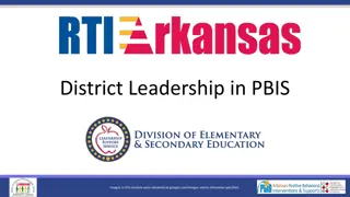 Implementing Effective District Leadership in PBIS Teams