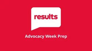 Advocacy Week Prep and Actions for Making a Difference