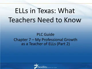 Professional Growth Strategies for Teachers of ELLs in Texas