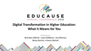 Embracing Digital Transformation in Higher Education