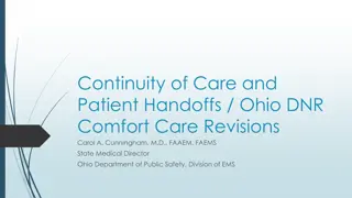 Enhancing Patient Handoffs and Continuity of Care in EMS Settings