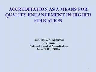 Enhancing Quality in Higher Education through Accreditation and Innovation