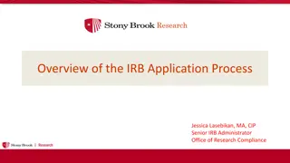 The IRB Application Process Overview