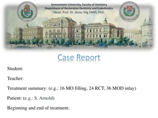 Comprehensive Dental Case Report at Semmelweis University Dentistry Department