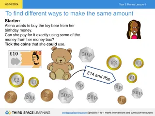 Different Ways to Make the Same Amount with Coins and Notes