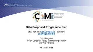 Strategic Programme Plan for 2024 Focused on Economic Development and Sustainability