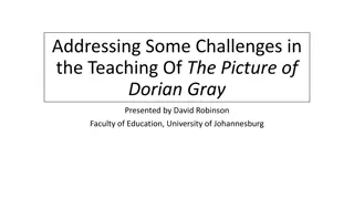 Addressing Challenges in Teaching The Picture of Dorian Gray