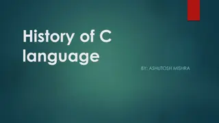 Overview of C Programming Language