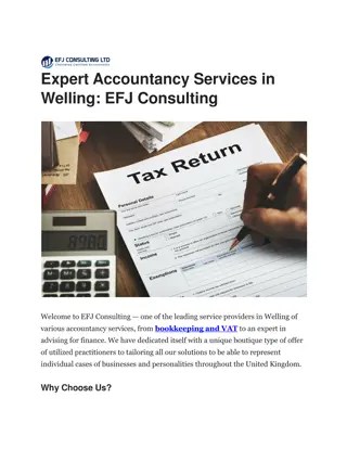 Expert Accountancy Services in Welling