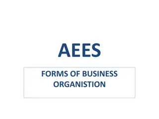 Different Forms of Business Organizations