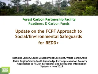 World Bank Safeguard Policies and REDD+ Implementation