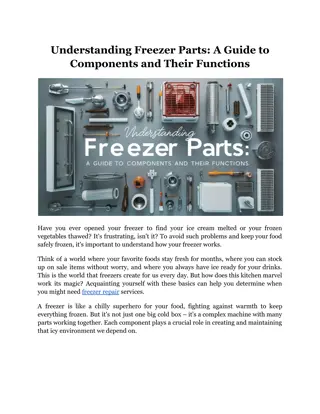 Understanding Freezer Parts: A Guide to Components and Their Functions