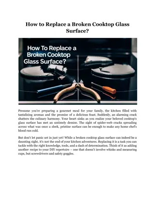 How to Replace a Broken Cooktop Glass Surface?