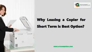 Why Leasing a Copier for Short Term is Best Option?