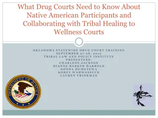 Cultural Awareness for Drug Courts Working with Native American Participants