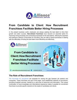 From Candidate to Client_ How Recruitment Franchises Facilitate Better Hiring Processes